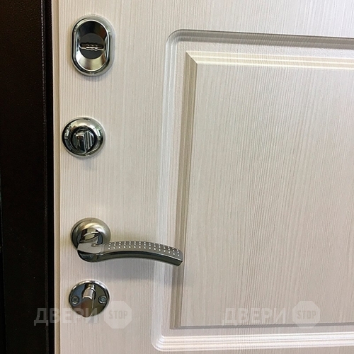 Входная металлическая Дверь Ратибор Трио Лиственница Беж в Пушкино