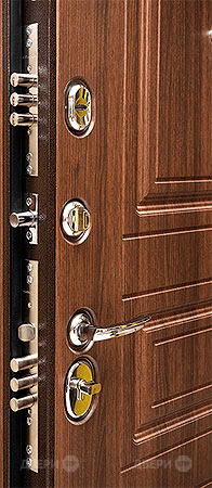 Входная металлическая Дверь Сударь МД-25 Орех бренди в Пушкино
