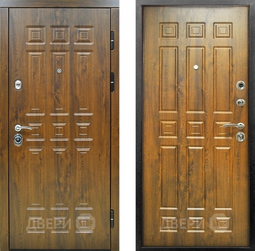 Входная металлическая Дверь Снедо Спарта 2К Винорит Темный дуб в Пушкино