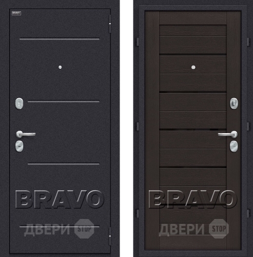 Входная металлическая Дверь Bravo Оптим Техно Eterno в Пушкино