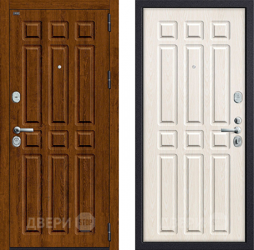 Входная металлическая Дверь Groff P3-315 Французский Дуб/Беленый Дуб в Пушкино