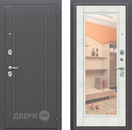 Входная металлическая Дверь Bravo Оптим Флэш Bianco Veralinga в Пушкино