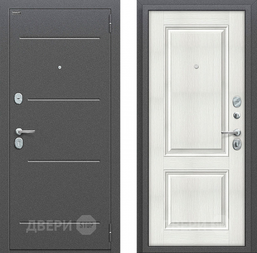 Входная металлическая Дверь Bravo Оптим Стиль Bianco Veralinga в Пушкино