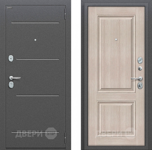 Входная металлическая Дверь Bravo Оптим Стиль Cappuccino Veralinga в Пушкино