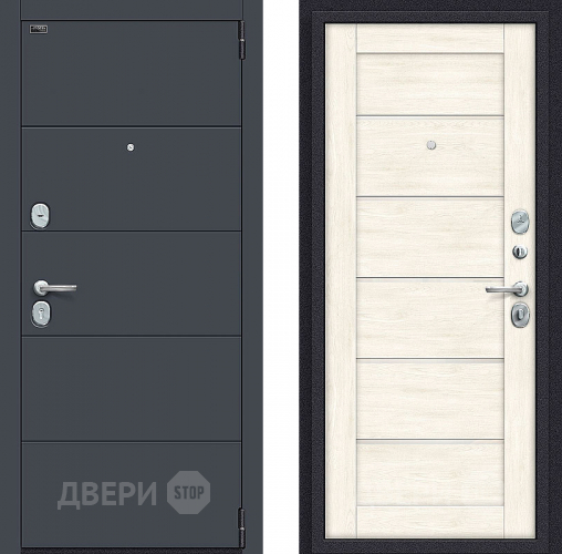 Входная металлическая Дверь Bravo Порта S-3 4/Л22 Nordic Oak в Пушкино