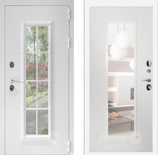 Входная металлическая Дверь Дверной Континент Тичино Белая в Пушкино