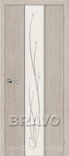 Межкомнатная дверь Глейс-2 Twig (3D Cappuccino) в Пушкино