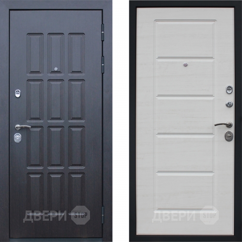 Входная металлическая Дверь АСД Фортуна Беленый дуб поперечный в Пушкино