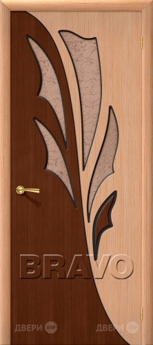 Межкомнатная дверь со стеклом Дуэт (Дуб) в Пушкино