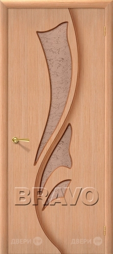 Межкомнатная дверь со стеклом Эксклюзив (Дуб) в Пушкино