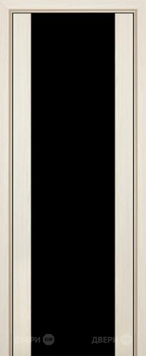 Межкомнатная дверь ProfilDoors 8X эш вайт мелинга (черный триплекс) в Пушкино