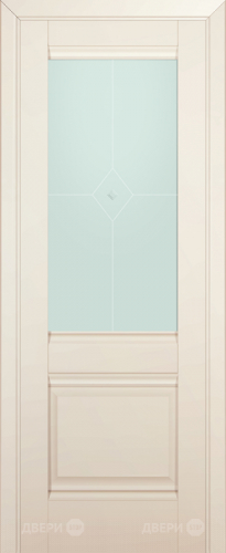 Межкомнатная дверь ProfilDoors 2U магнолия-сатинат (матовое) в Пушкино