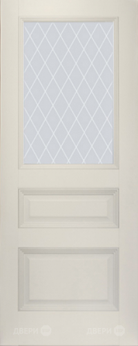 Межкомнатная дверь ProfilDoors 67U магнолия-сатинат (ромб) в Пушкино