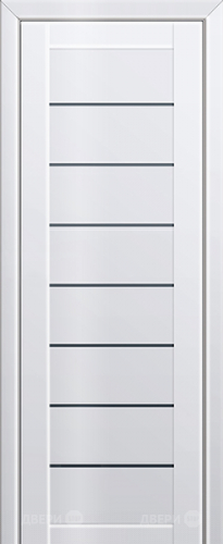 Межкомнатная дверь ProfilDoors 71L белый люкс (графит) в Пушкино