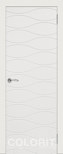 Межкомнатная дверь Граффити 3 ПГ белая эмаль в Пушкино