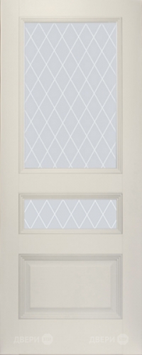 Межкомнатная дверь ProfilDoors 68U магнолия сатинат (ромб) в Пушкино