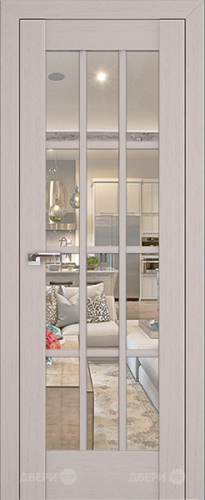 Межкомнатная дверь ProfilDoors 102X пекан белый (матовое) в Пушкино