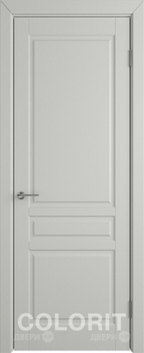 Межкомнатная дверь К2 ПГ светло-серая эмаль в Пушкино