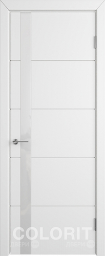 Межкомнатная дверь К4 ПО белая эмаль в Пушкино