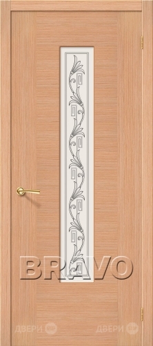 Межкомнатная дверь со стеклом Рондо (Дуб) в Пушкино