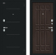 Входная металлическая Дверь Bravo Мило Букле черное/Wenge Veralinga в Пушкино
