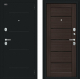Входная металлическая Дверь Bravo Техно Kale Букле черное/Wenge Veralinga в Пушкино