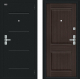 Входная металлическая Дверь Bravo Нео Букле черное/Wenge Veralinga в Пушкино