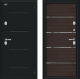 Входная металлическая Дверь Bravo Thermo Лайн Букле черное/Wenge Veralinga в Пушкино
