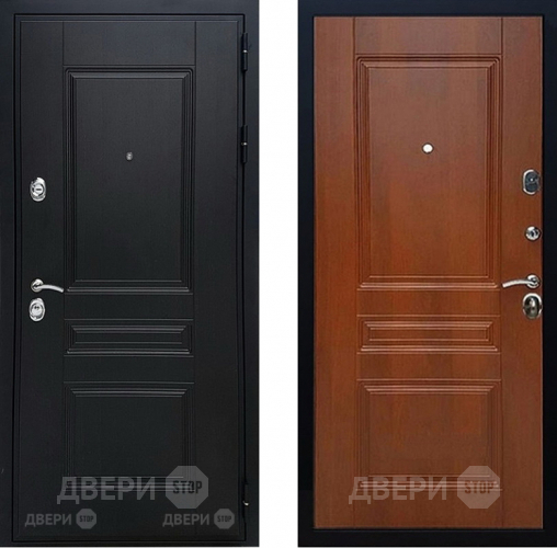 Входная металлическая Дверь Геркон (Gercon) Лондон панель МДФ Итальянский орех в Пушкино