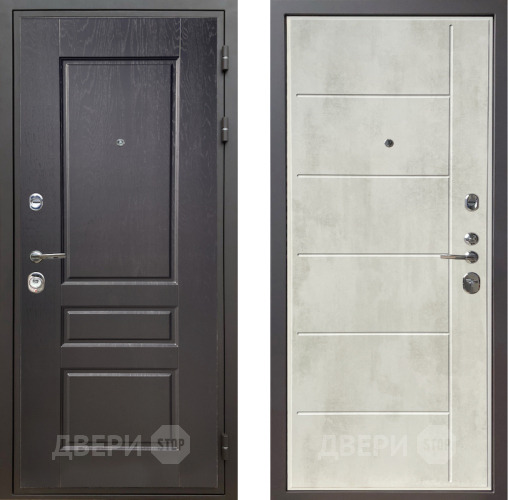 Входная металлическая Дверь Шелтер (SHELTER) Комфорт Дуб английский 11 Бетон крем в Пушкино