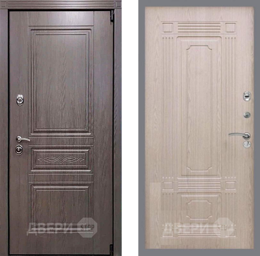 Входная металлическая Дверь Рекс (REX) Пренмиум-S FL-2 Беленый дуб в Пушкино