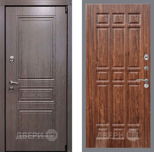 Входная металлическая Дверь Рекс (REX) Пренмиум-S FL-33 орех тисненый в Пушкино