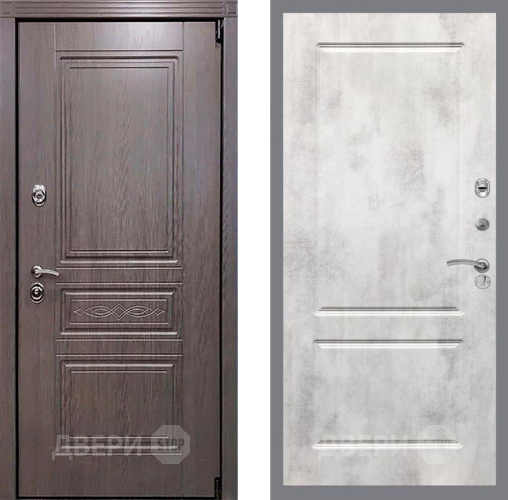 Входная металлическая Дверь Рекс (REX) Пренмиум-S FL-117 Бетон светлый в Пушкино