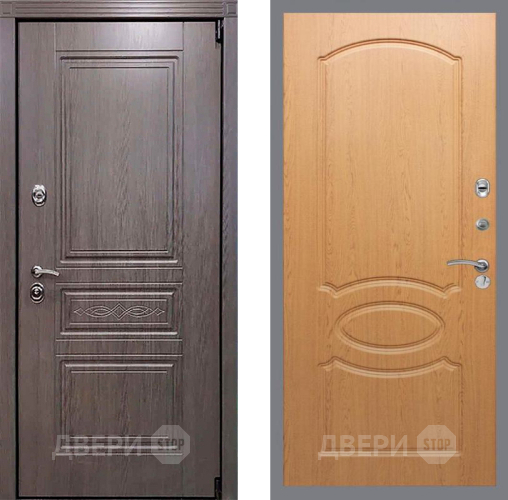 Входная металлическая Дверь Рекс (REX) Пренмиум-S FL-128 Дуб в Пушкино