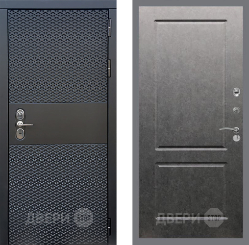 Входная металлическая Дверь Стоп БЛЭК CISA ФЛ-117 Штукатурка графит в Пушкино