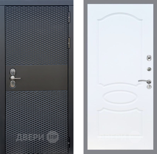 Входная металлическая Дверь Стоп БЛЭК CISA ФЛ-128 Белый ясень в Пушкино