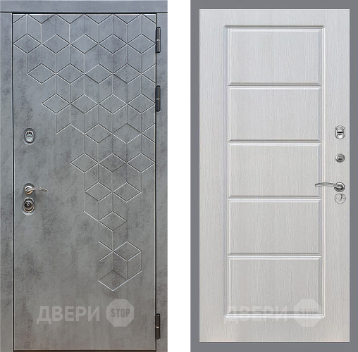 Входная металлическая Дверь Стоп БЕТОН ФЛ-39 Лиственница беж в Пушкино