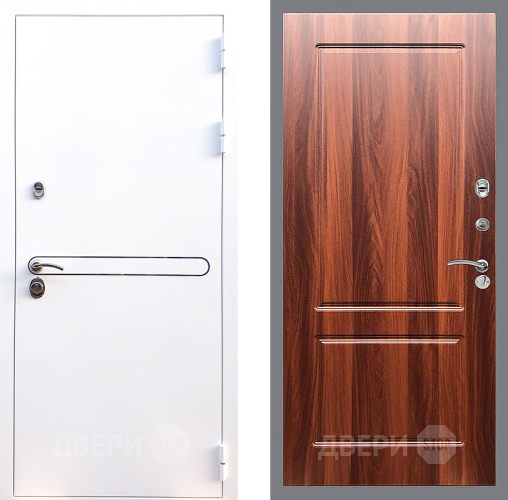 Входная металлическая Дверь Стоп Лайн Вайт ФЛ-117 Итальянский орех в Пушкино