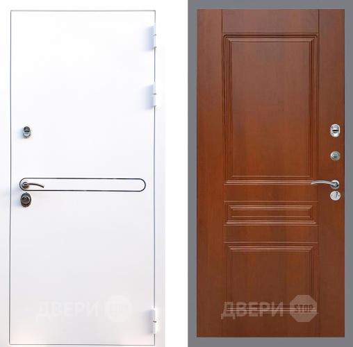 Входная металлическая Дверь Стоп Лайн Вайт ФЛ-243 Итальянский орех в Пушкино