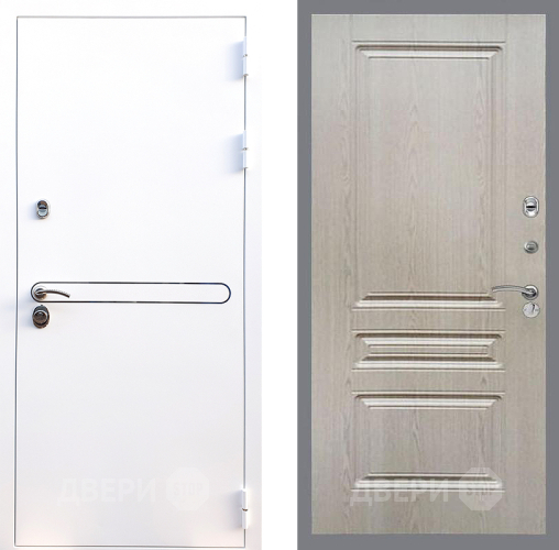 Входная металлическая Дверь Стоп Лайн Вайт ФЛ-243 Беленый дуб в Пушкино