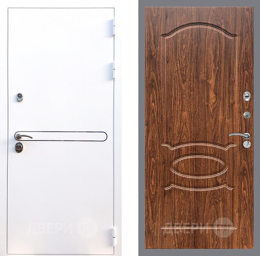 Дверь Стоп Лайн Вайт ФЛ-128 орех тисненый в Пушкино