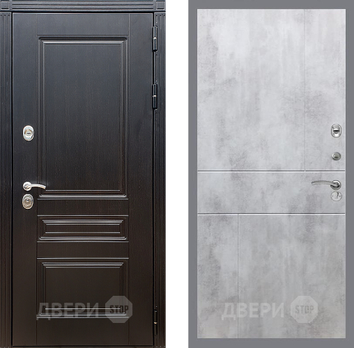 Входная металлическая Дверь Стоп МЕГАПОЛИС ФЛ-290 Бетон светлый в Пушкино