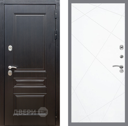 Входная металлическая Дверь Стоп МЕГАПОЛИС ФЛ-291 Силк Сноу в Пушкино