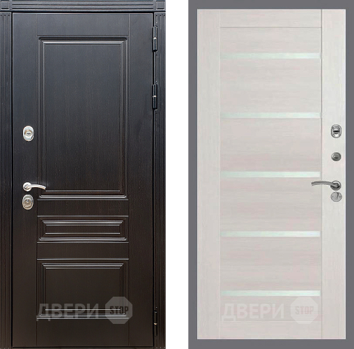 Входная металлическая Дверь Стоп МЕГАПОЛИС СБ-14 Лиственница беж в Пушкино