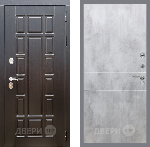 Входная металлическая Дверь Стоп НЬЮ ЙОРК ФЛ-290 Бетон светлый в Пушкино