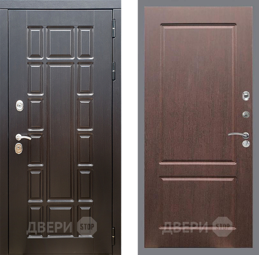 Входная металлическая Дверь Стоп НЬЮ ЙОРК ФЛ-117 Орех премиум в Пушкино