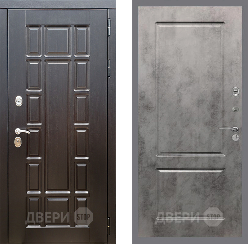 Входная металлическая Дверь Стоп НЬЮ ЙОРК ФЛ-117 Бетон темный в Пушкино