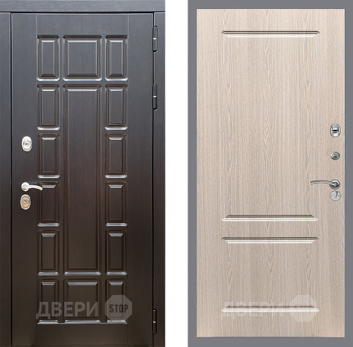 Входная металлическая Дверь Стоп НЬЮ ЙОРК ФЛ-117 Беленый дуб в Пушкино