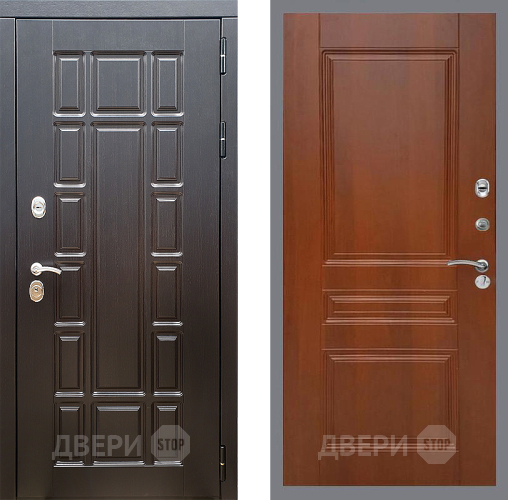Входная металлическая Дверь Стоп НЬЮ ЙОРК ФЛ-243 Итальянский орех в Пушкино