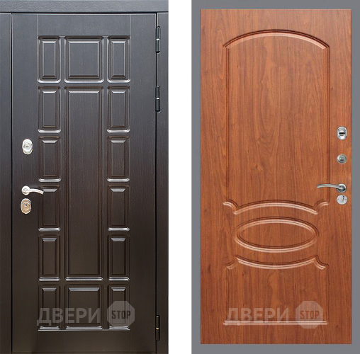 Входная металлическая Дверь Стоп НЬЮ ЙОРК ФЛ-128 Береза мореная в Пушкино